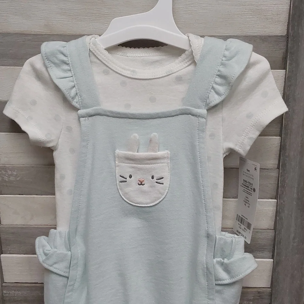 Carters white blue